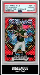 Zach Wilson [Red Plaid] #SR2 Football Cards 2021 Panini Rookies and Stars Stellar Prices