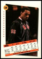 Back Of Card | Billy Thompson Basketball Cards 1991 Skybox