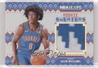 Jalen Williams #RS-JW Basketball Cards 2022 Panini Hoops Rookie Sweaters Prices