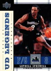 Latrell Sprewell #48 Basketball Cards 2003 Upper Deck Legends Prices