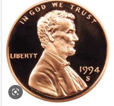 1994 S [PROOF] Coins Lincoln Memorial Penny