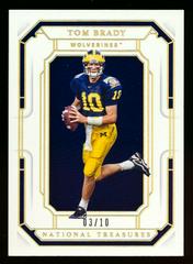 Tom Brady [Gold] Football Cards 2019 Panini National Treasures Collegiate Prices