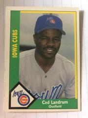 Ced Landrum Baseball Cards 1990 CMC Iowa Cubs Prices