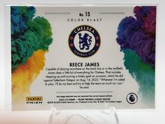 Backside | Reece James Soccer Cards 2022 Panini Prizm Premier League Color Blast