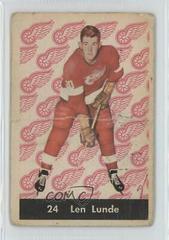 Len Lunde #24 Hockey Cards 1961 Parkhurst Prices