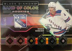 Braden Schneider Hockey Cards 2022 Upper Deck Black Diamond Band of Color Rookies Prices