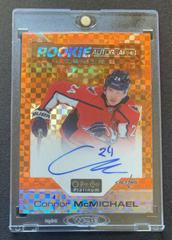 Connor McMichael [Orange Checkers] Hockey Cards 2020 O Pee Chee Platinum Rookie Autographs Prices
