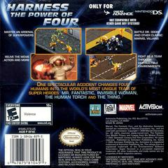 Back Cover | Fantastic 4 GameBoy Advance