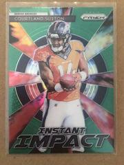 Courtland Sutton [Green Prizm] Football Cards 2018 Panini Prizm Instant Impact Prices