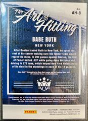 Back | Babe Ruth Baseball Cards 2022 Panini Diamond Kings The Art of Hitting