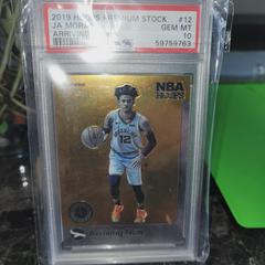 Ja Morant [Gold] #12 Basketball Cards 2019 Panini Hoops Premium Stock Arriving Now Prices
