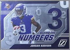 Jordan Addison #14 Football Cards 2023 Panini Zenith Behind the Numbers Prices