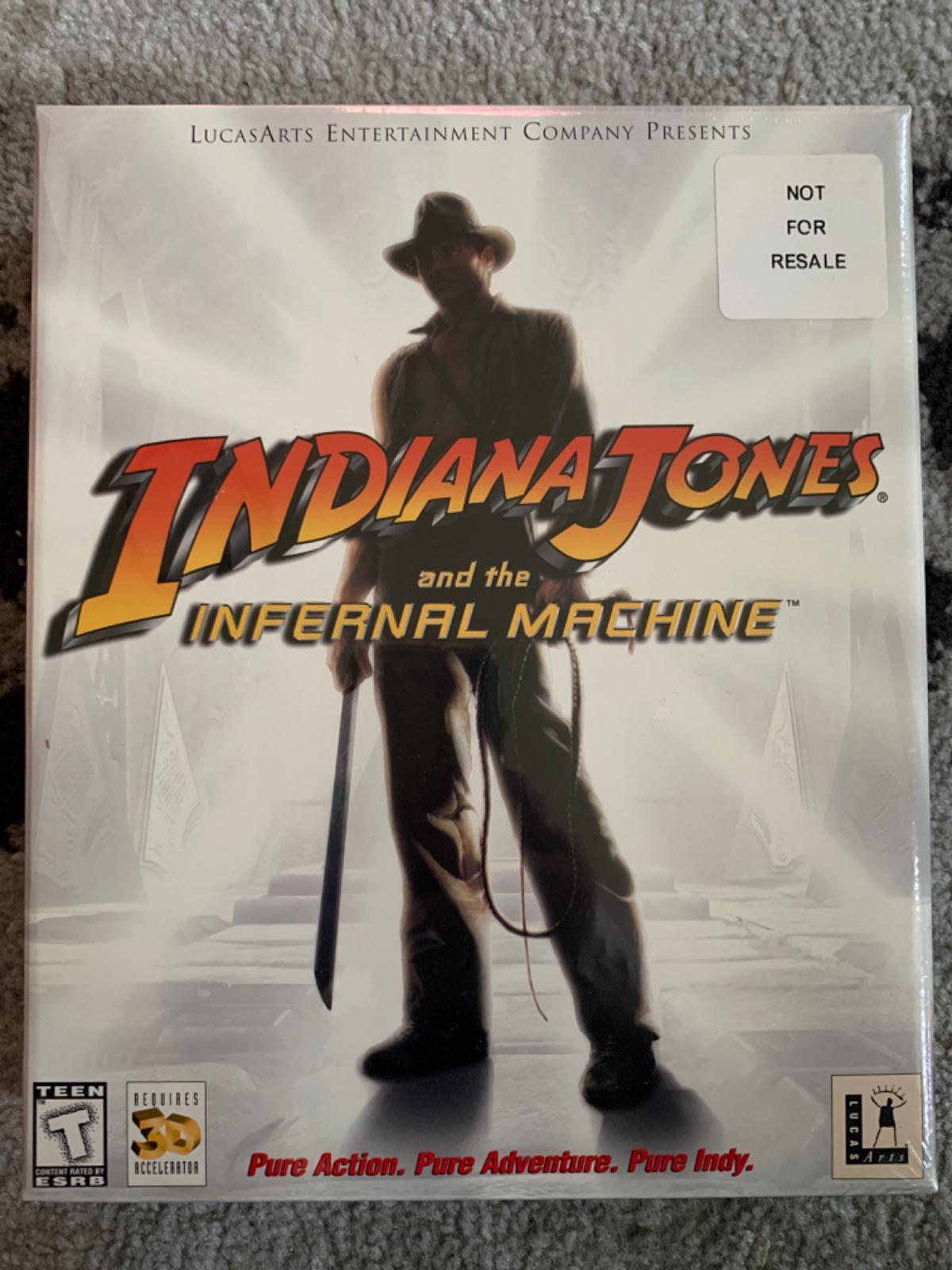 Indiana deals Jones and the Infernal Machine n64 rare box and manual only no game