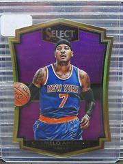 Carmelo Anthony [Purple Prizm Die Cut] #112 Basketball Cards 2015 Panini Select Prices