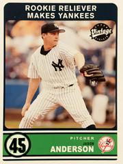 Jason Anderson #313 Baseball Cards 2003 Upper Deck Vintage Prices