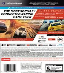 Back Cover | Need for Speed Most Wanted [Limited Edition] Playstation 3
