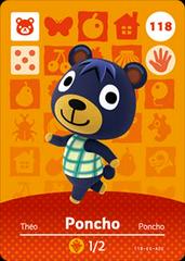 Poncho #118 [Animal Crossing Series 2] Amiibo Cards Prices