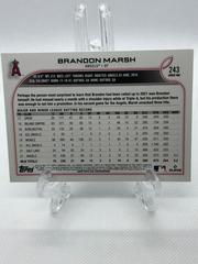 Back Of Card | Brandon Marsh Baseball Cards 2022 Topps