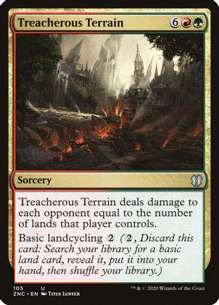 Treacherous Terrain #105 Magic Zendikar Rising Commander