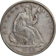 1868 S Coins Seated Liberty Half Dollar Prices