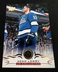 Adam Lowry [Exclusives] #447 Hockey Cards 2018 Upper Deck Prices