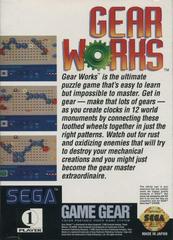 Gear Works - Back | Gear Works Sega Game Gear