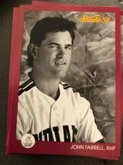 John Farrell #42 Baseball Cards 1991 Studio Prices