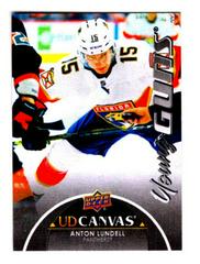 Anton Lundell [Black] Hockey Cards 2021 Upper Deck UD Canvas Prices