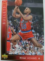 Michael Adams #19 Basketball Cards 1994 Upper Deck Prices