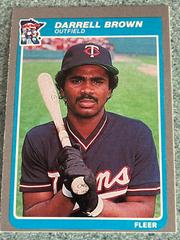 Darrell Brown #270 Baseball Cards 1985 Fleer Prices