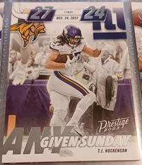 T. J. Hockenson #AGS-16 Football Cards 2023 Panini Prestige Any Given Sunday Prices
