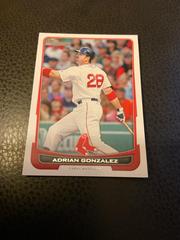 Adrian Gonzalez #114 Baseball Cards 2012 Bowman Prices