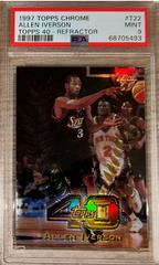 Allen Iverson [Refractor] #T40-22 Basketball Cards 1997 Topps Topps 40 Prices