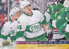 Auston Matthews Hockey Cards 2017 Upper Deck Canvas Prices