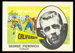 George Pierovich #165 Football Cards 1961 NU Card Prices