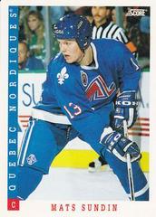 Mats Sundin #9 | Mats Sundin Hockey Cards 1993 Score