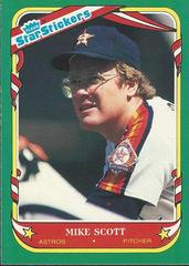 Mike Scott Baseball Cards 1987 Fleer Star Stickers Prices