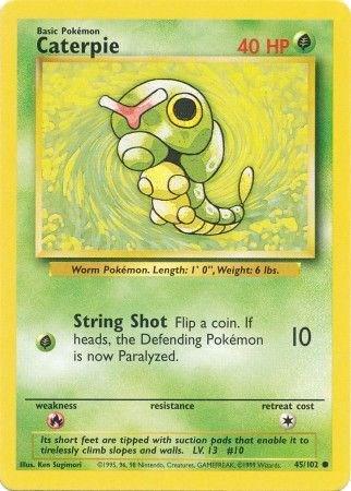 Caterpie #45 Pokemon Base Set