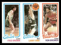Rebounding Leader [Brown,Bird, Brewer] Basketball Cards 1980 Topps Prices