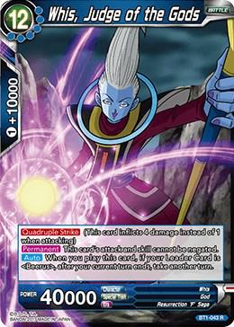 Whis, Judge of the Gods BT1-043 Dragon Ball Super Galactic Battle