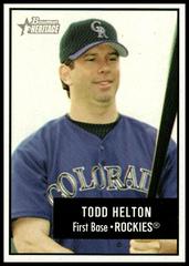 Todd Helton #2 Baseball Cards 2003 Bowman Heritage Prices