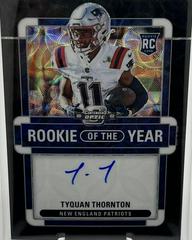 Tyquan Thornton [Rookie of the Year Autograph Black Scope] #ROY-TT Football Cards 2022 Panini Contenders Optic Rookie of the Year Prices