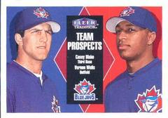Casey Blake, Vernon Wells [Team Prospects] #403 Baseball Cards 2000 Fleer Tradition Prices