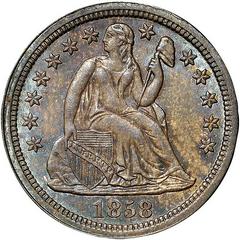 1858 [PROOF] Coins Seated Liberty Dime Prices