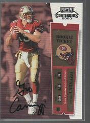 Giovanni Carmazzi [Championship Ticket Autograph] #122 Football Cards 2000 Playoff Contenders Prices
