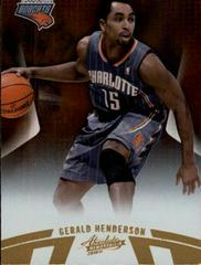 Gerald Henderson #79 Basketball Cards 2010 Panini Absolute Memorabilia Prices