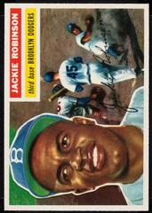Jackie Robinson [White Back] #30 Baseball Cards 1956 Topps Prices