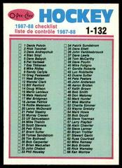 Checklist 1-132 #197 Hockey Cards 1987 O-Pee-Chee Prices