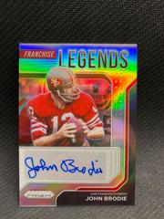 John Brodie Football Cards 2021 Panini Prizm Franchise Legends Signatures Prices