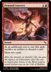 Demand Answers [Foil] #122 Magic Murders at Karlov Manor Prices